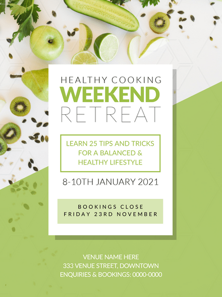 Weekend Retreat - Poster Template - Easil